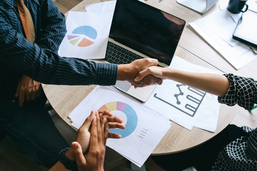 Business Partners Shaking Hands